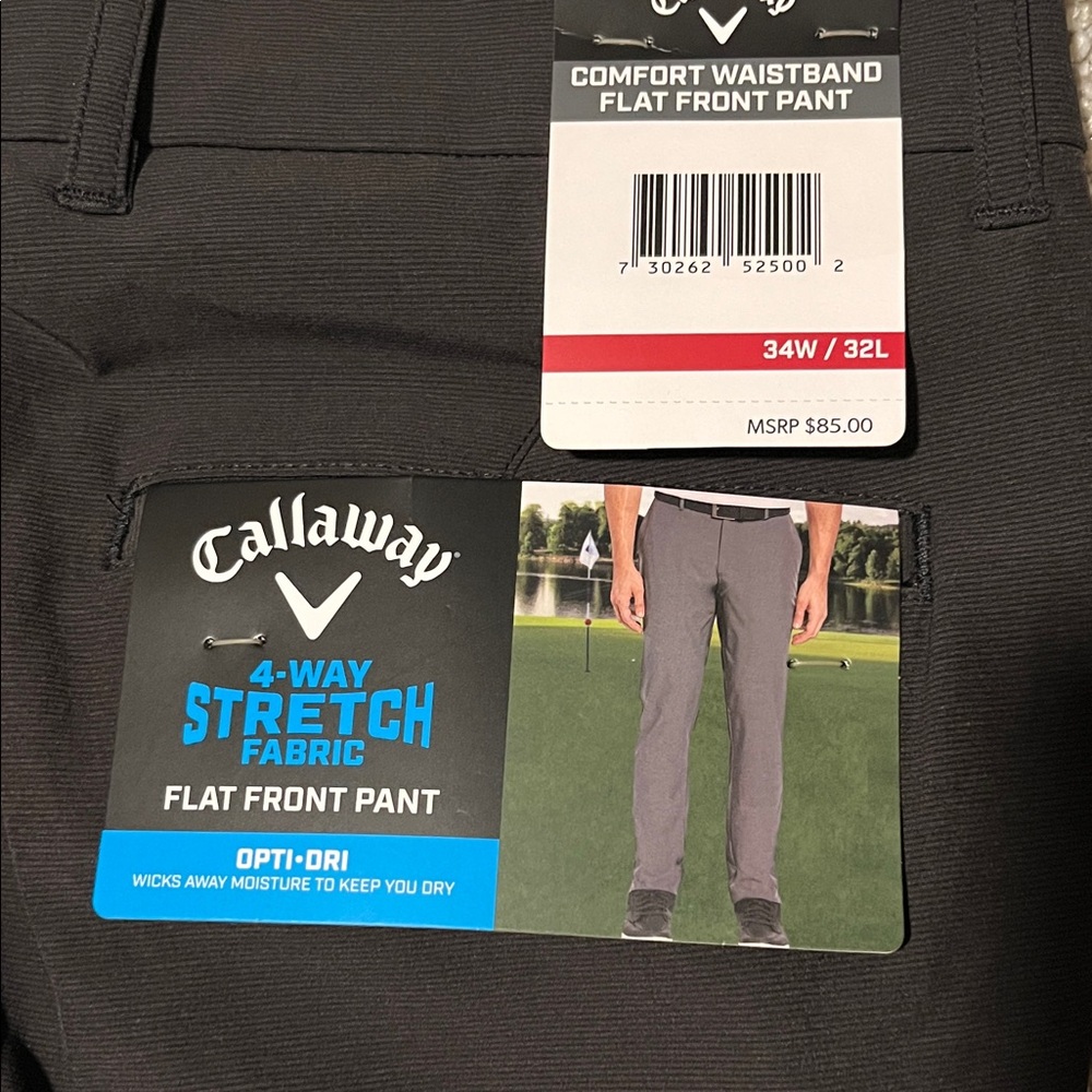 Callaway Black Comfort Waistband Pants